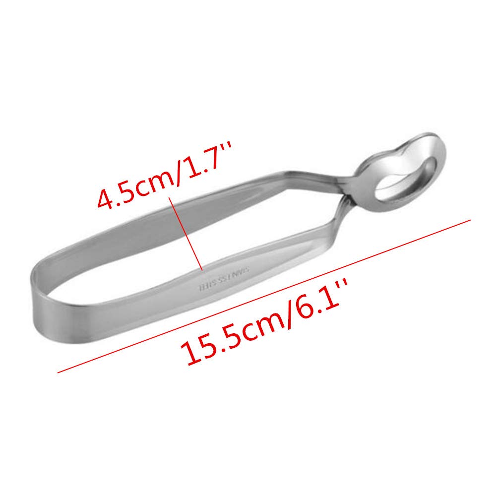 Han Sheng 6 Pcs Stainless Steel Escargot Snail Tongs Kitchen Cooking Tool For Kitchen Cooking And Restaurant Serving