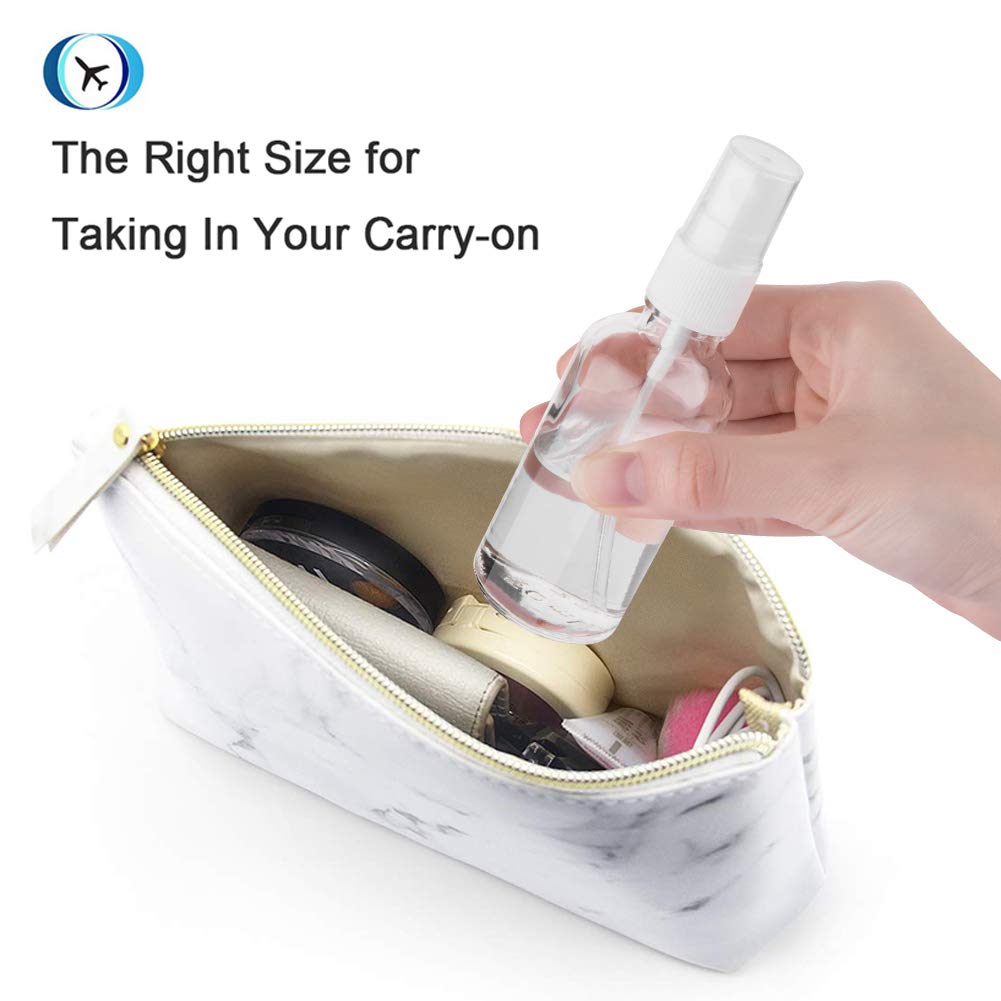 Hydior 2oz Clear Glass Spray Bottles for Essential Oils  Small Spray Bottle with Plastic Sprayer - Set of 3