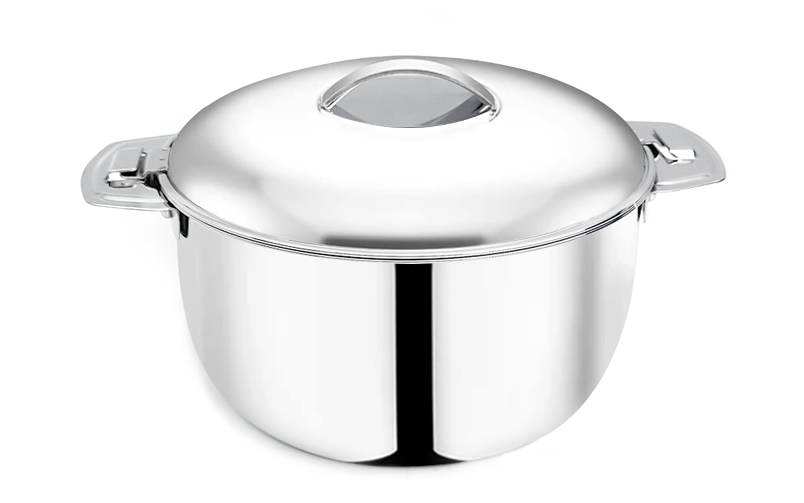 Pradeep Orchid Stainless Steel Insulated Double Wall Serving Casserole Plain Lid(3500Ml) Heat Retention|Food Grade|Puf Insulated