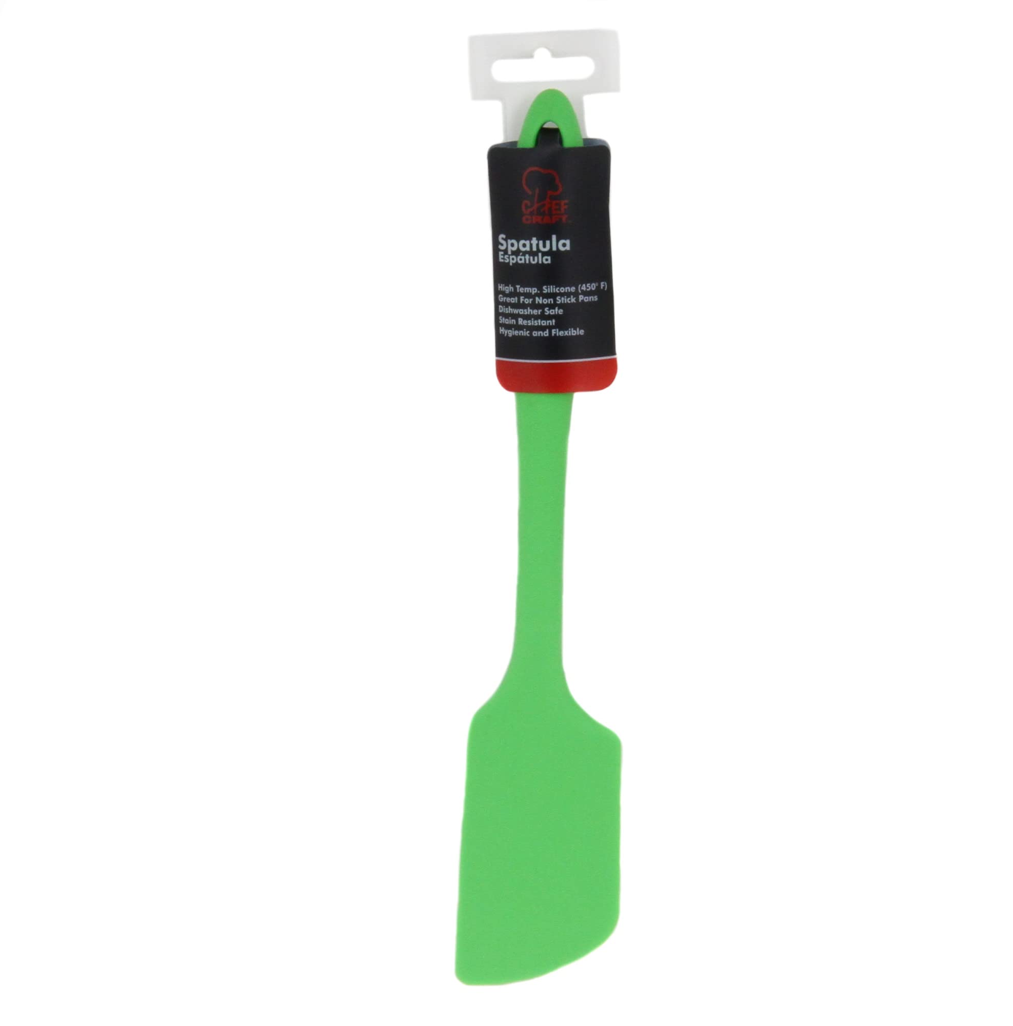 Chef Craft Premium Silicone Angled Spatula, 11 Inch, Green