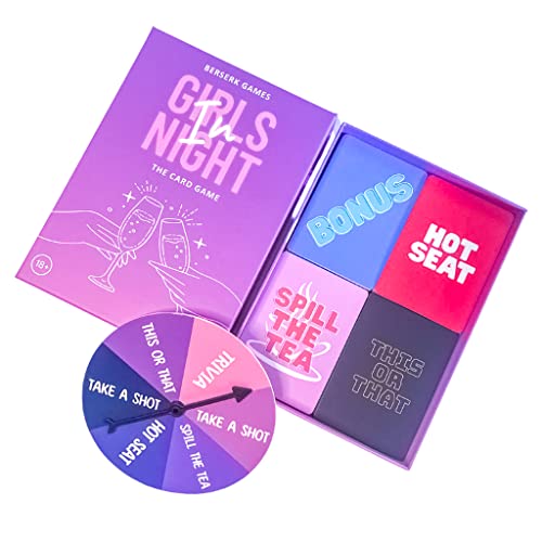 Girls Night In - Drinking Card Game For Adults | Fun Bachelorette Party Accessories & Favours | Girls Night Out Game | 200 Cards