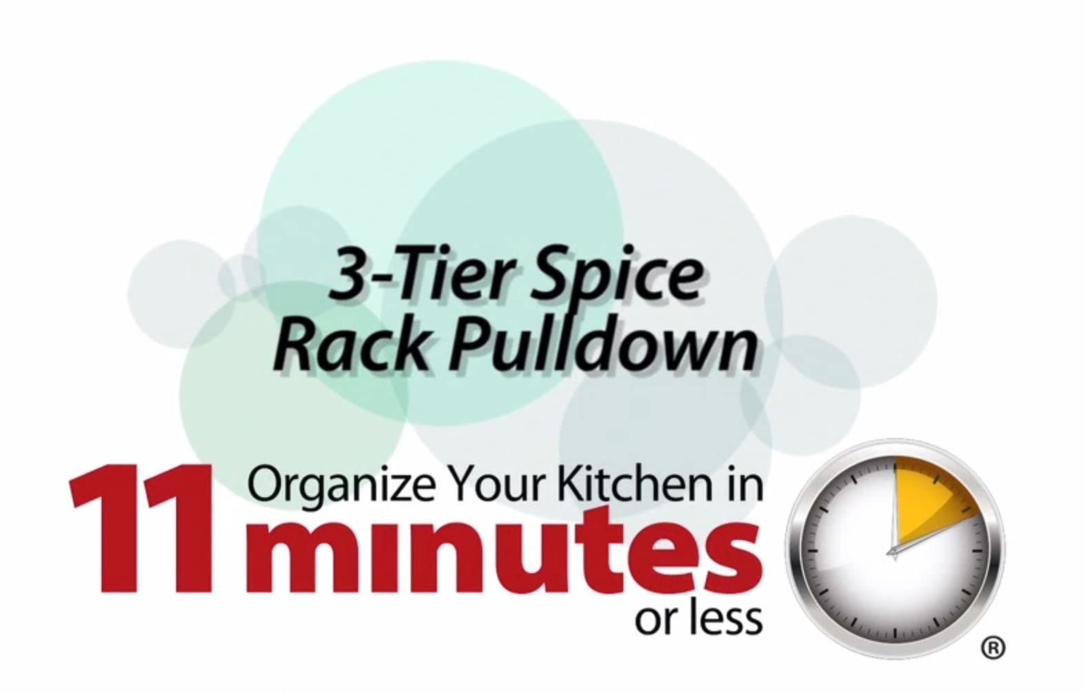 Hardware Resources 3-Tier Pull Down Spice Rack - Chrome-Finished Steel Retractable Organizer for Spice Bottles & Seasoning Jars