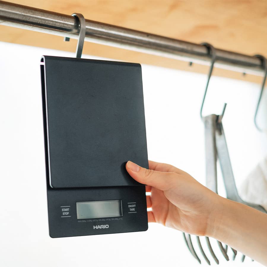 Hario V60 Drip Coffee Scale And Timer, Black