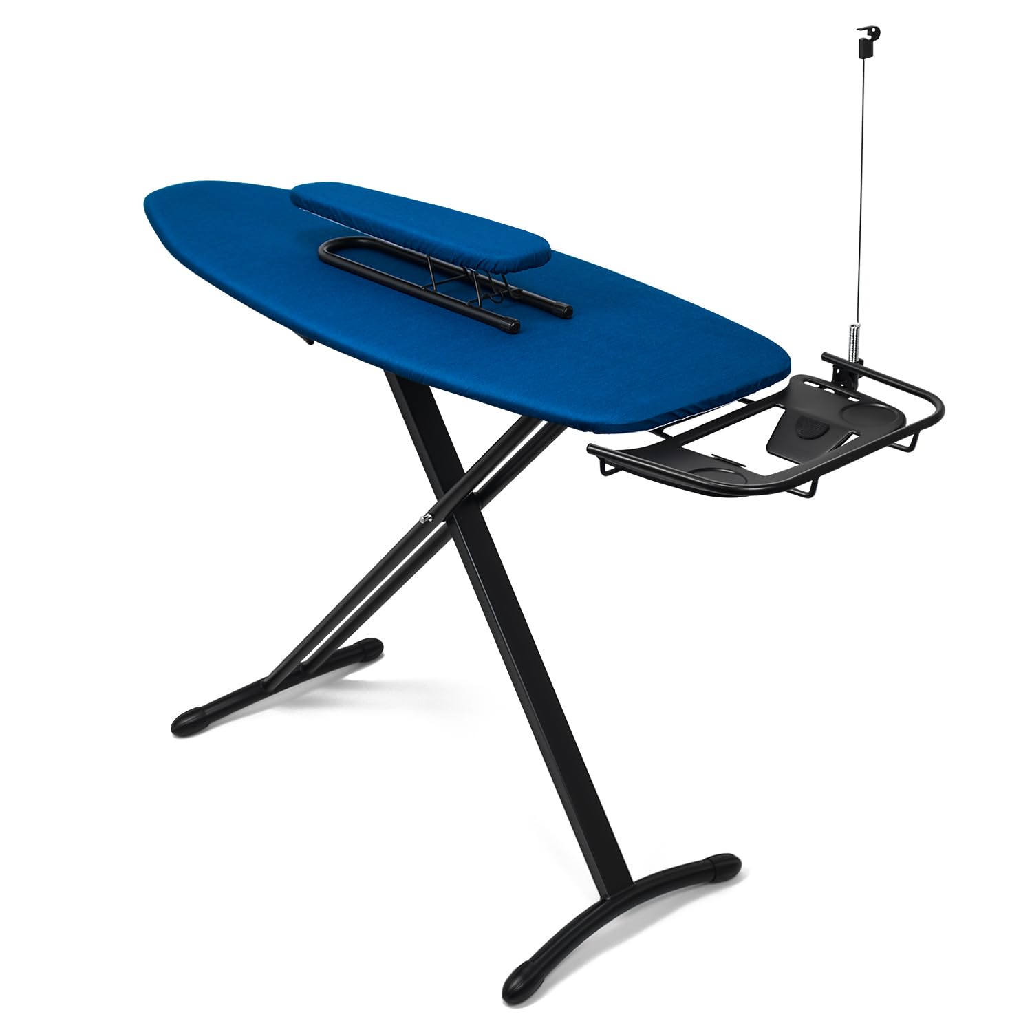 Duwee 18''X48'' Deluxe Ironing Board With Retractable Iron Rest,Extra Wide Ironing Board Thicken Steel Top Board,With Sleeve Boa