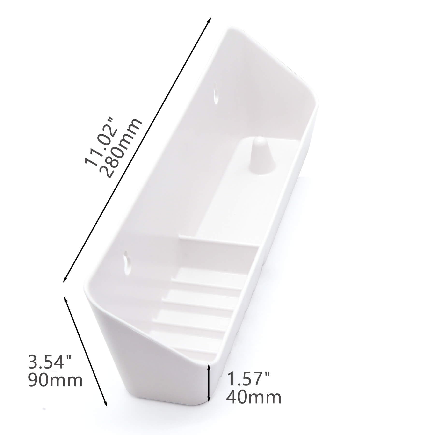 Nidaye Tip Out Sink Tray, 11Inch Sink Front Tip Out Tray For Kitchen And Bathroom Base Cabinet, 2 Packs Pull Out Shelf Home Whit