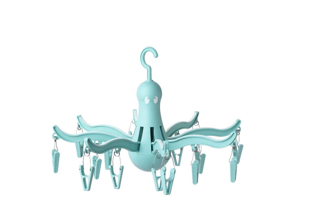 Ikea Asia Pressa Hanging Dryer 16 Clothes Pegs Turquoise