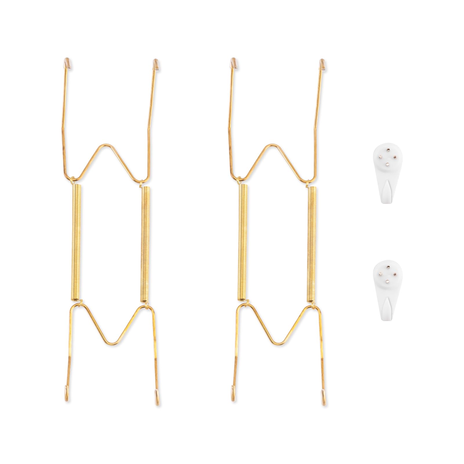 Bilillo 2 Pack Plate Hangers for The Wall, Suitable for 9-11 inch Decorative Plate, Stainless Steel Invisible Heavy Duty Wire Pl