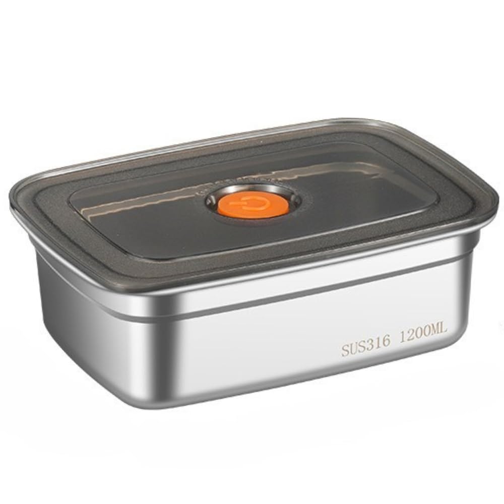 WeCef Food Storage Containers Leak Proof & Airtight Lids For Kitchen Sus 316 Stainless Steel Bowl Fridge Storage Containers 120