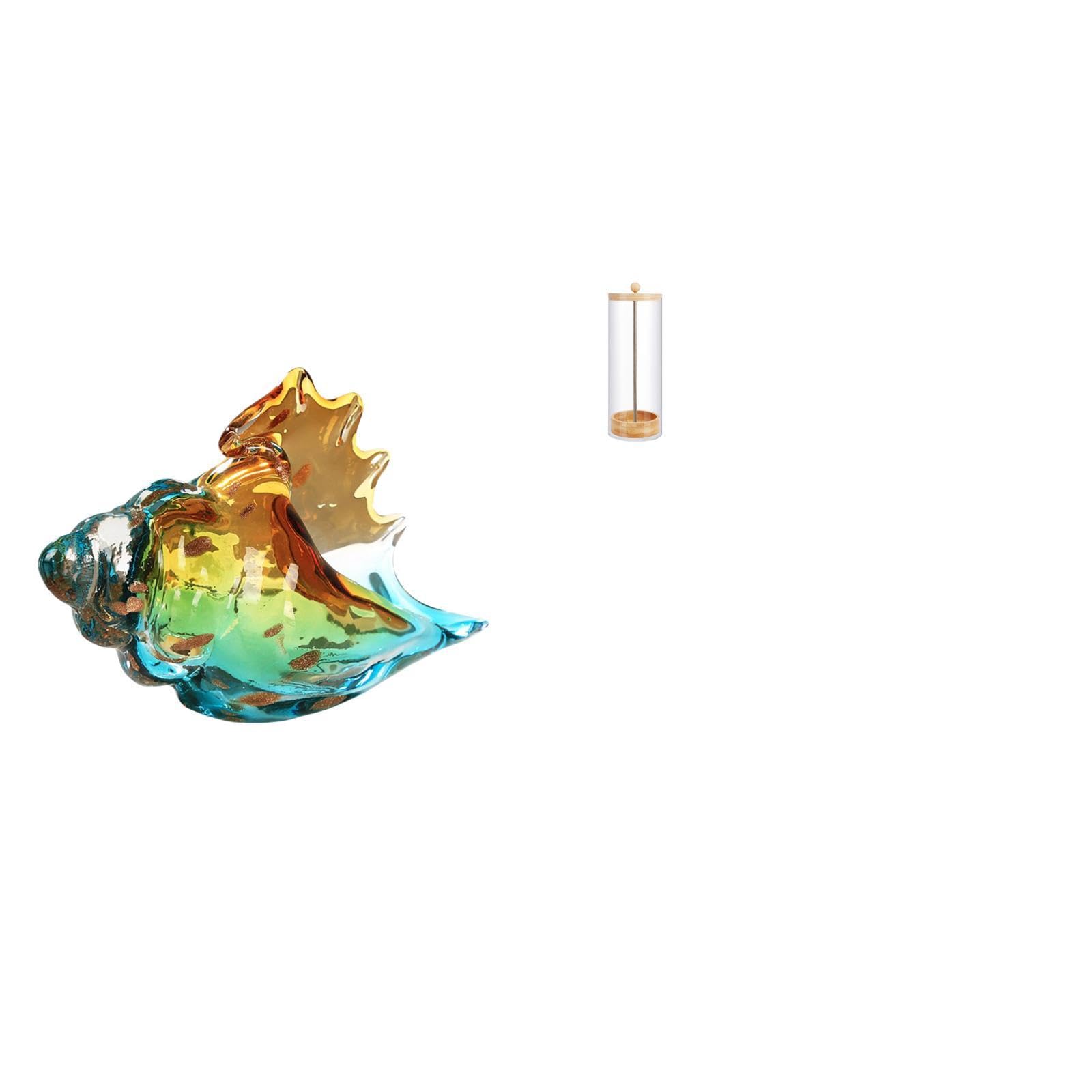 Merishopp Seaform Straw Holder Figurine Artistic Organizer For Home Office Decor And Countertop Makeup Brush Display Container