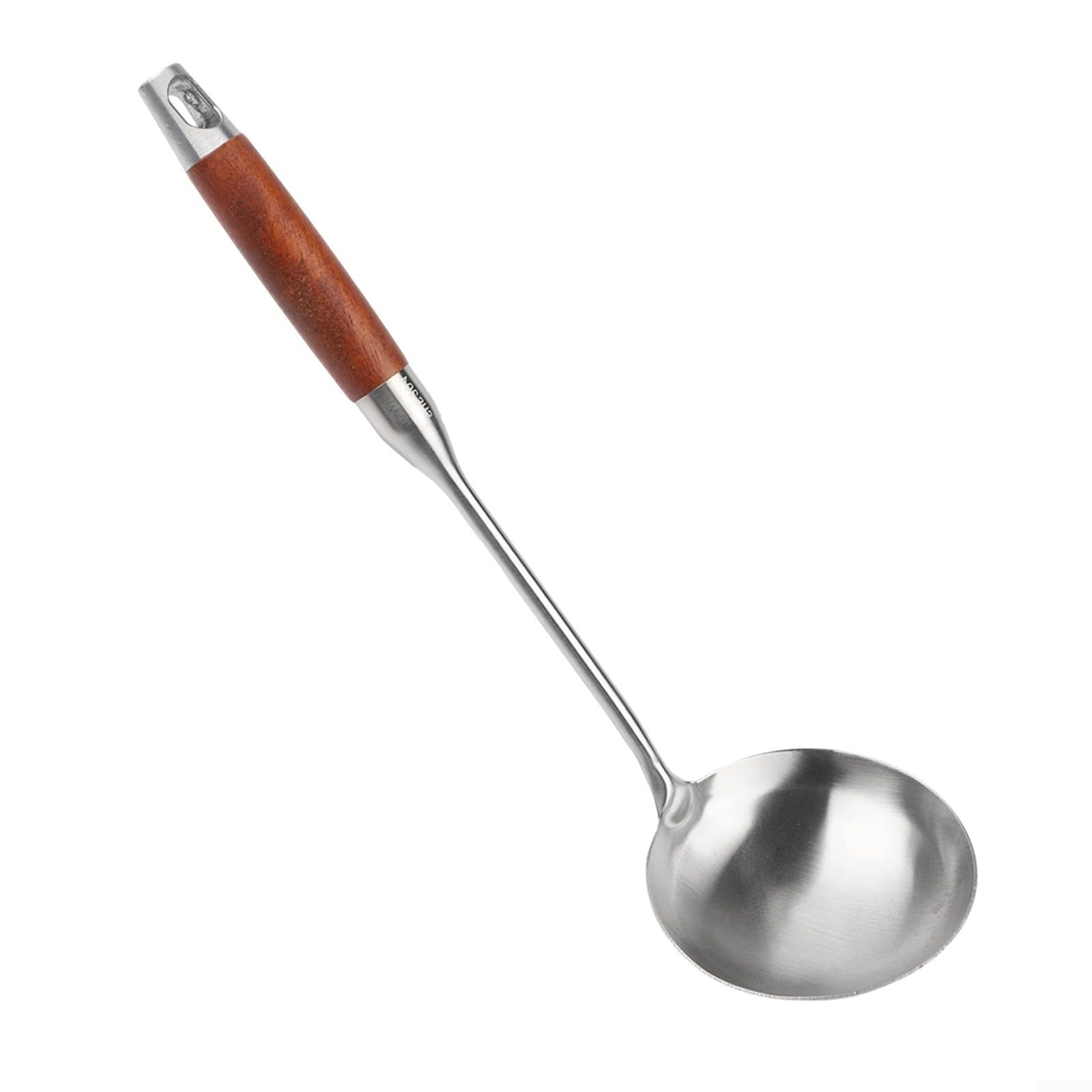 Yunnesdre Stainless Steel Wok Spatula with Wood Handle, Long Cooking Shovel and Ladle for Stir Fry, Dishwasher Safe Kitchen Uten