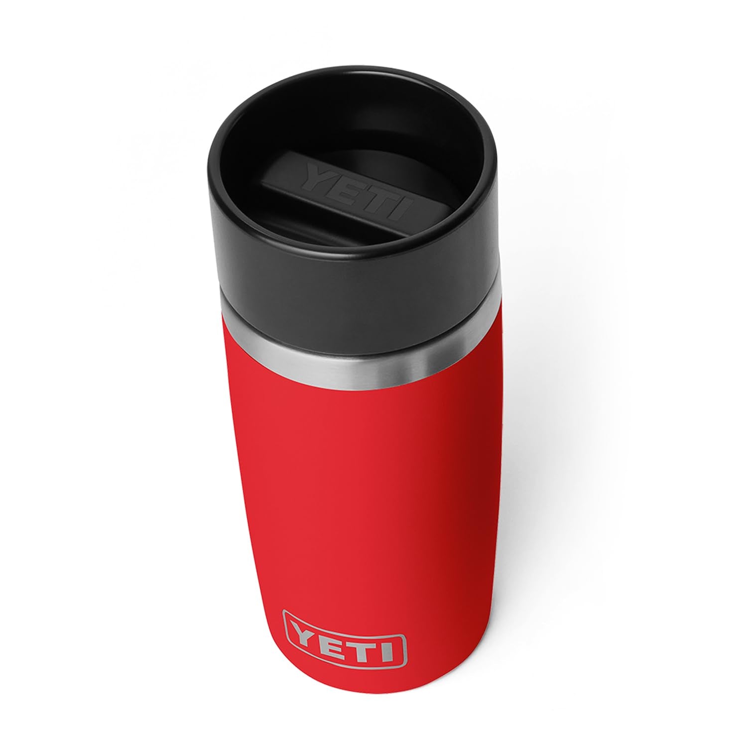YETI Rambler 12 oz Travel Bottle, Stainless Steel, Vacuum Insulated with Leakproof Commuter Cap, Rescue Red