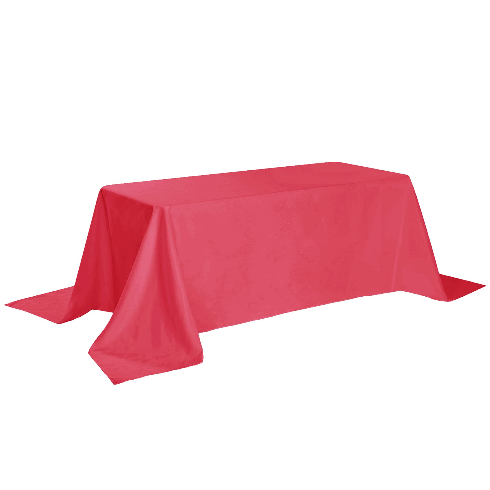 Rectangle Tablecloth - 90X132 Red Tablecloth - Stain And Wrinkle Resistant Washable Polyester Table Cloth, Decorative Fabric Tab