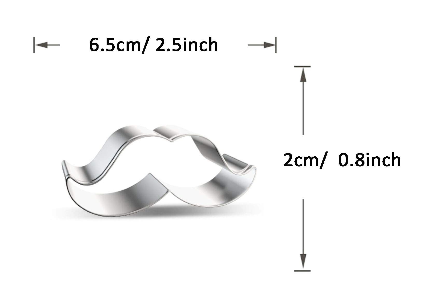 Wjsyshop Moustache Mustache Cookie Cutter - A Small Size