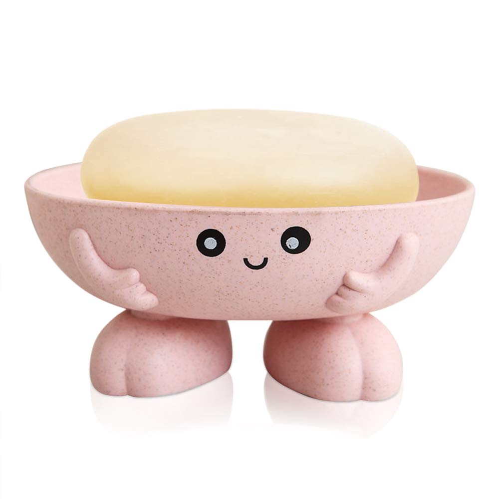 Samhe Soap Holder, Cute Soap Dish For Kids Children, Creative Lovely Bar Soap Tray Counter For Shower Bathroom Kitchen Counterto