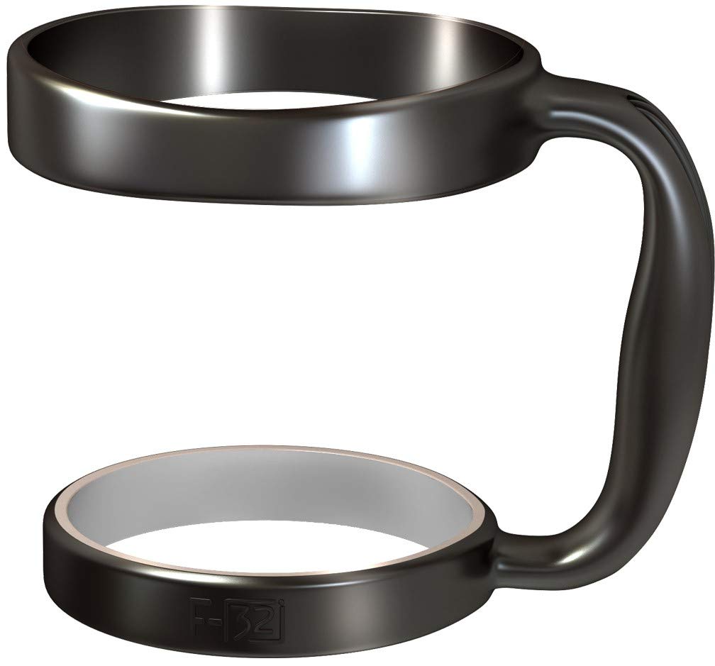 F-32 Handle - 19 Colors - 30Oz Size - Compatible With 30 Oz. Yeti And 30 Oz Ozark Trail Tumbler Travel Mug (30Oz, Midnight Black