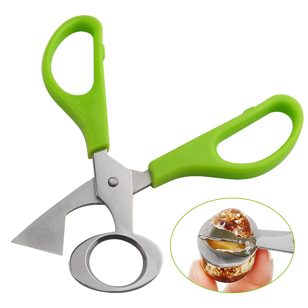 Xinmeiwen 12Pack Stainless Steel Quail Egg Cutter Scissors Quail And Pigeon Egg Cutter Tool Quail Scissors Opener Quail Egg Crac