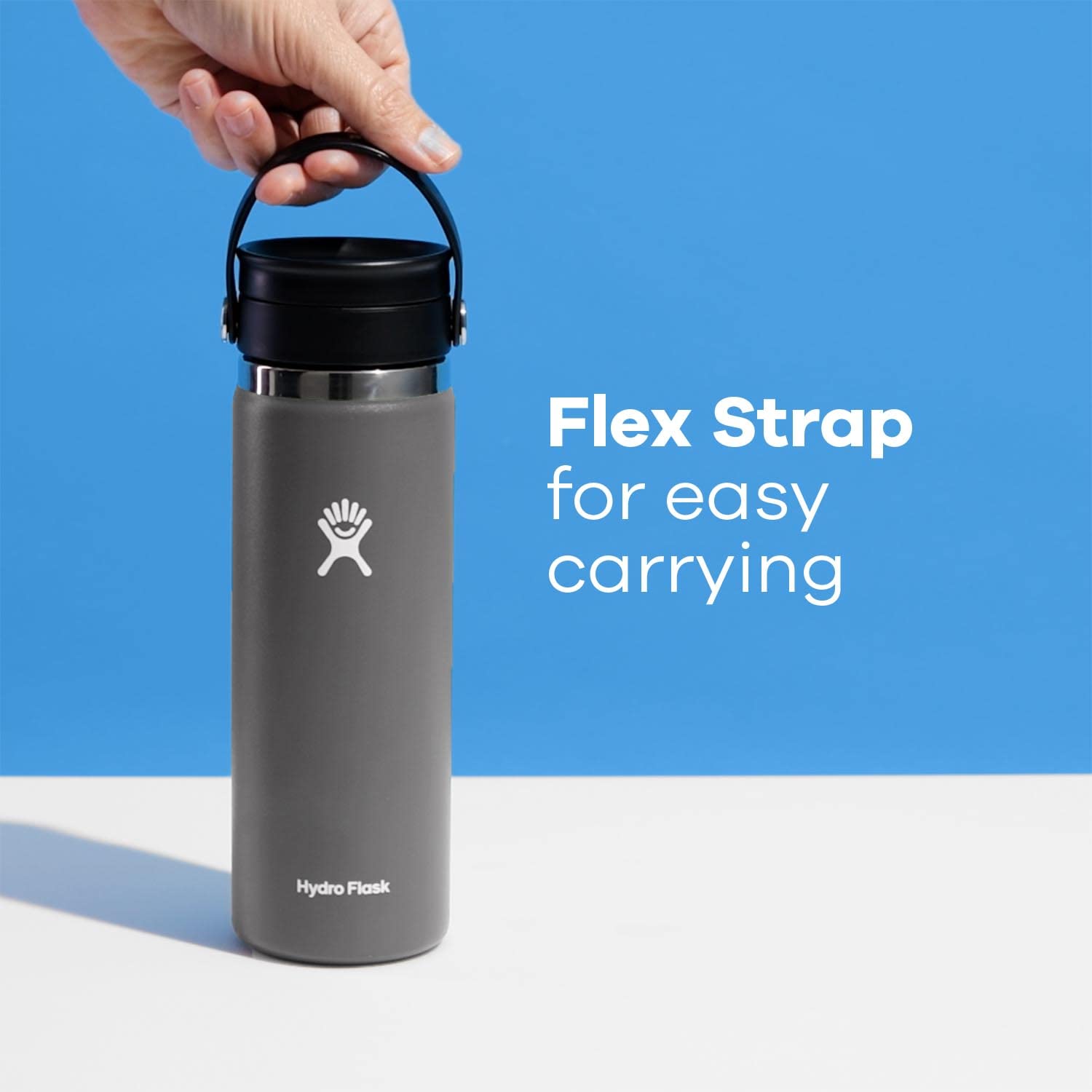 Hydro Flask 16 Oz Wide Mouth Bottle With Flex Sip Lid Black