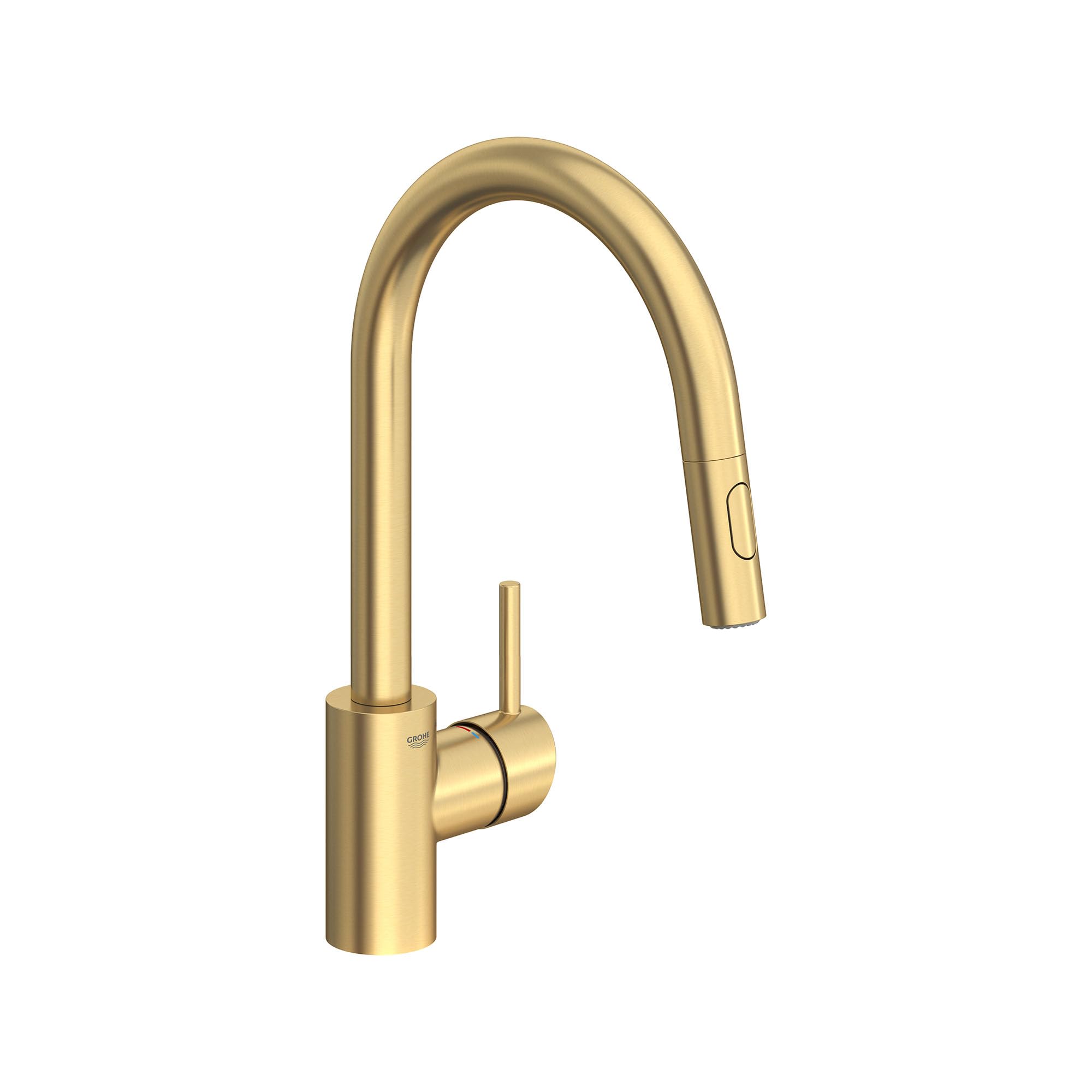 Grohe 32665GN3 Concetto Pull-Down Kitchen Faucet, Dual Spray, 1.75 GPM, Brushed Gold