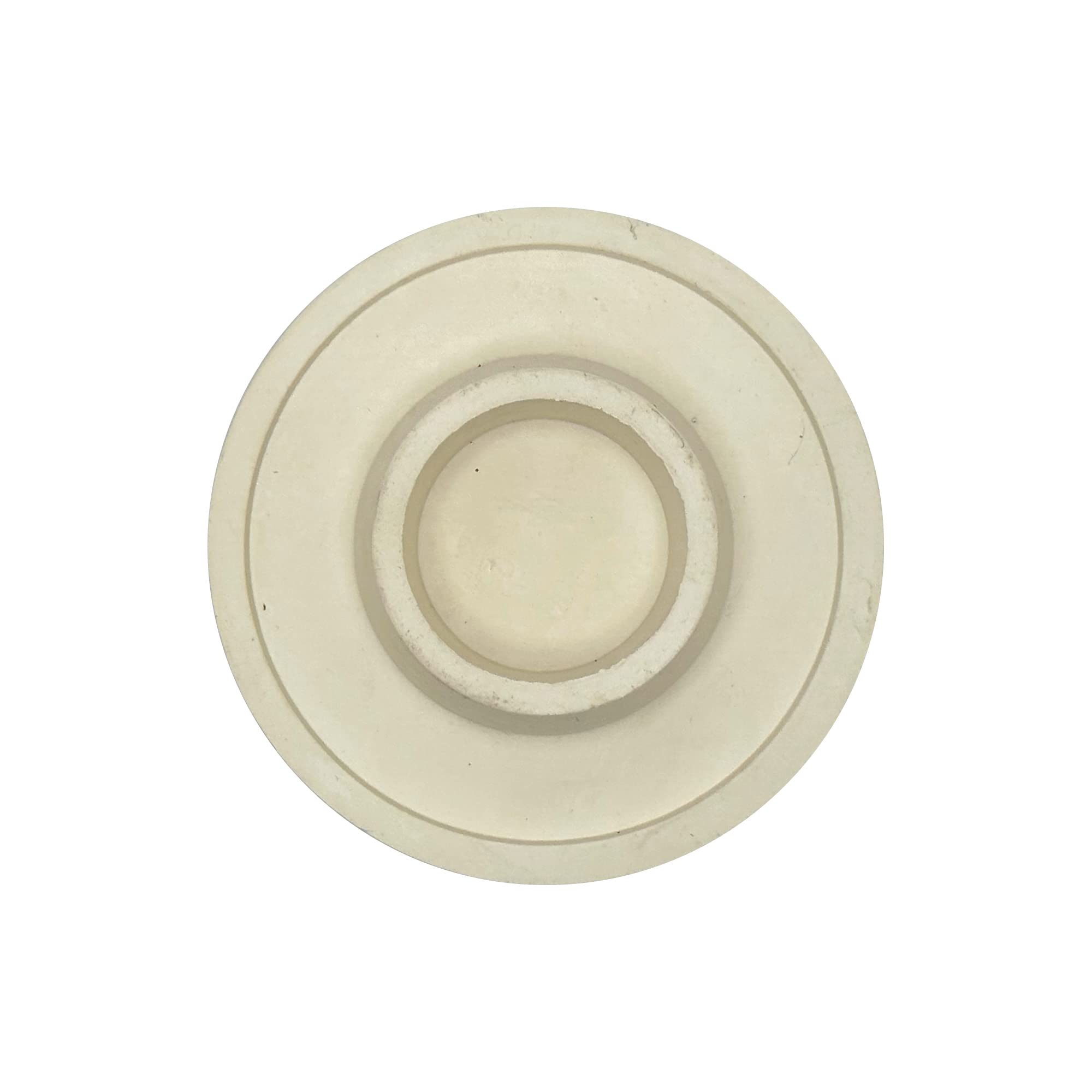 Rocky Mountain Goods Rubber Tub/Sink Stopper For 1 1/2'' To 2'' Drains - Split Ring For Easy Removal - Stain Proof White Rubber