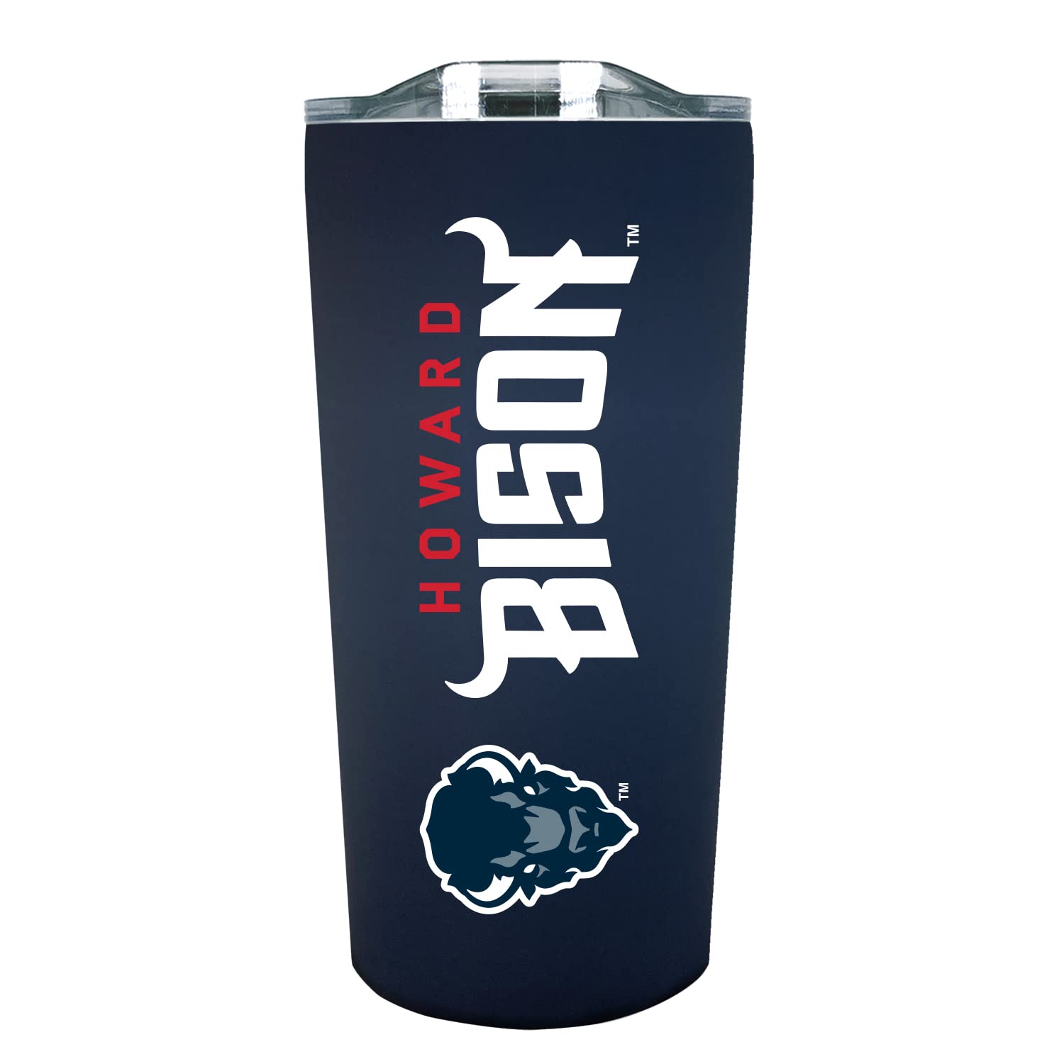 Campus Colors NCAA Stainless Steel Tumbler perfect for Gameday - 18 oz - Double Walled - Keeps Drinks Perfectly Insulated (Howar