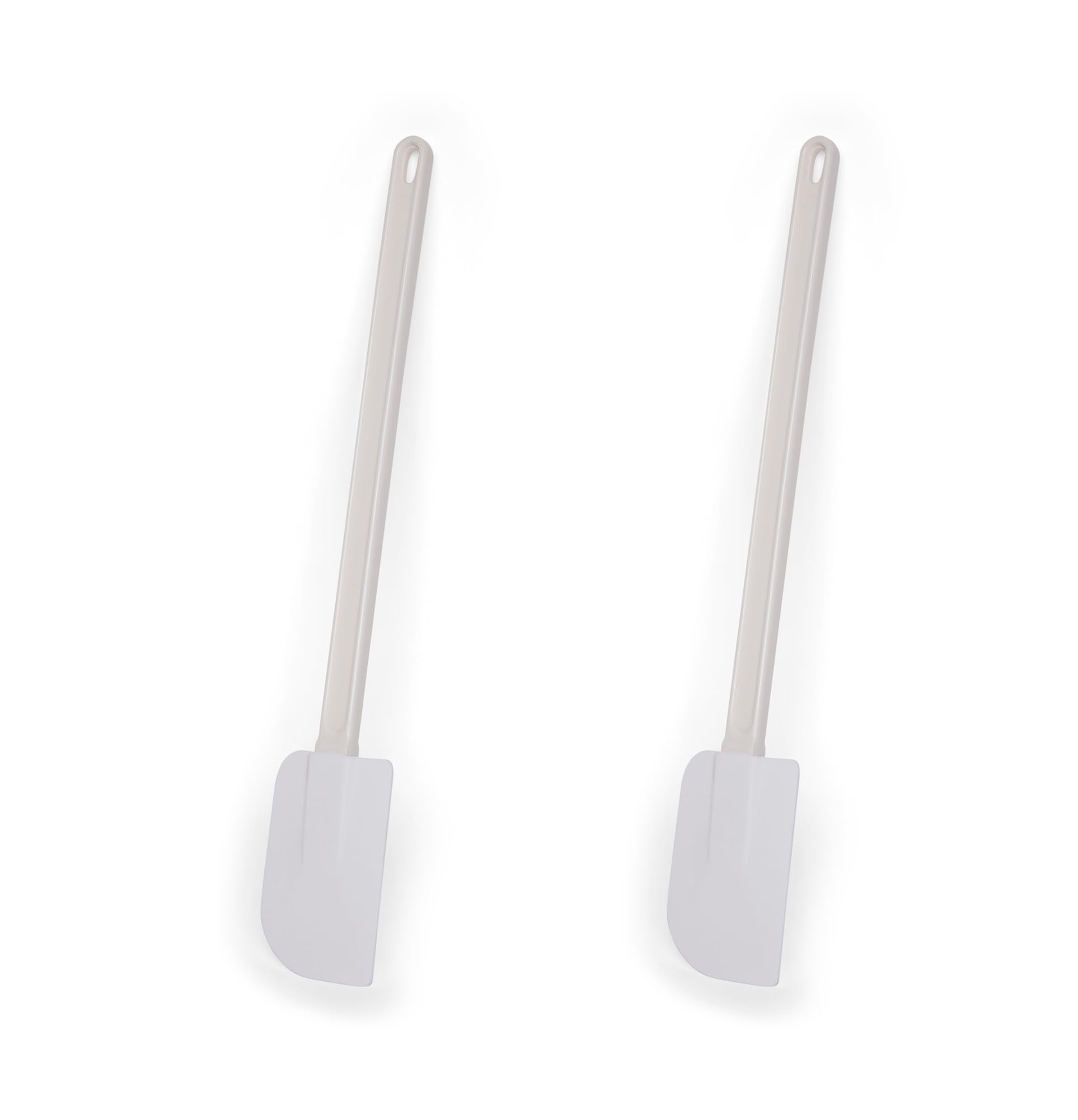 Kmw Spatulas With Rubber Handles, White Set Of 2 I Ideal For Large Cooking Tasks, Versatile Kitchen Tools For Flipping And Turn