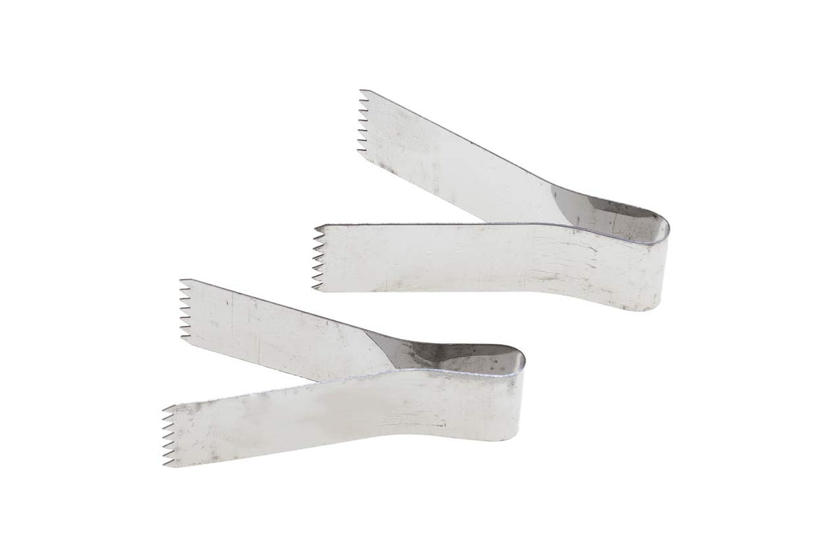 Tredoni 2Pcs | 2.4'' Pastry Tongs - Maamul Cookie Maker & Service - Dough Scraper Press, Stainless Steel