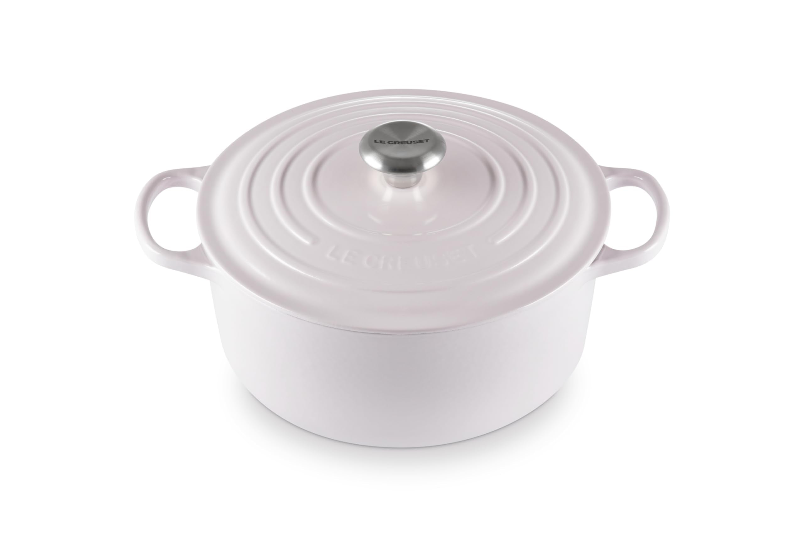 Le Creuset Enameled Cast Iron Signature Round Dutch Oven With Lid, 5.5 Quart, Shallot