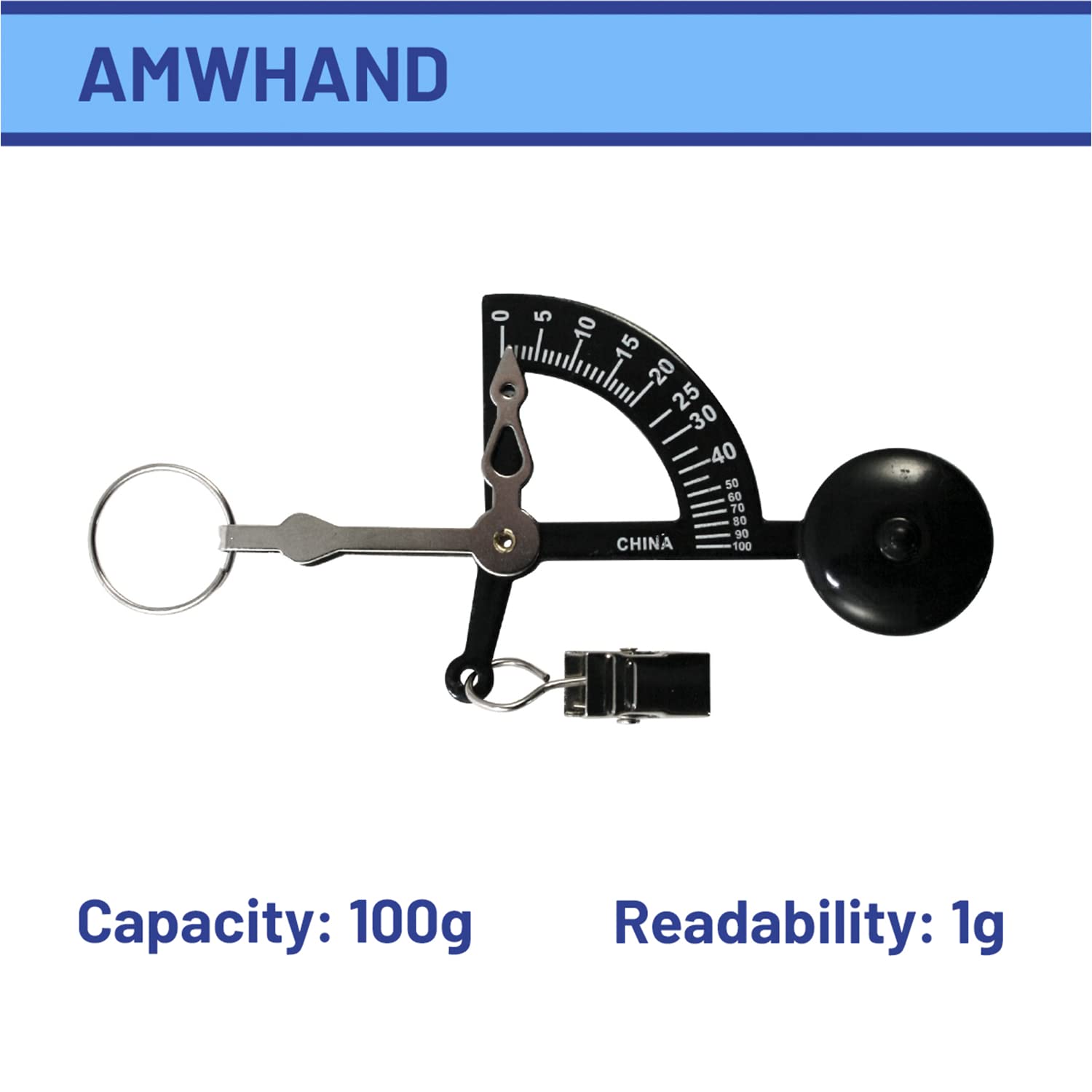 American Weigh Scales Manual Letter Postage Or Kitchen Scale 100G X 1G, Mechanical Scale (Silver) Innovation Weighs