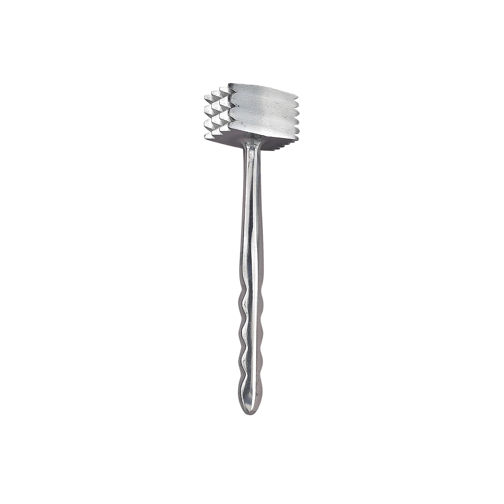 HIC Kitchen Heavyweight Meat Tenderizer Mallet Marinating Prep Tool, Double Sided, Aluminum, For Flattening Cutlets, Tenderizing