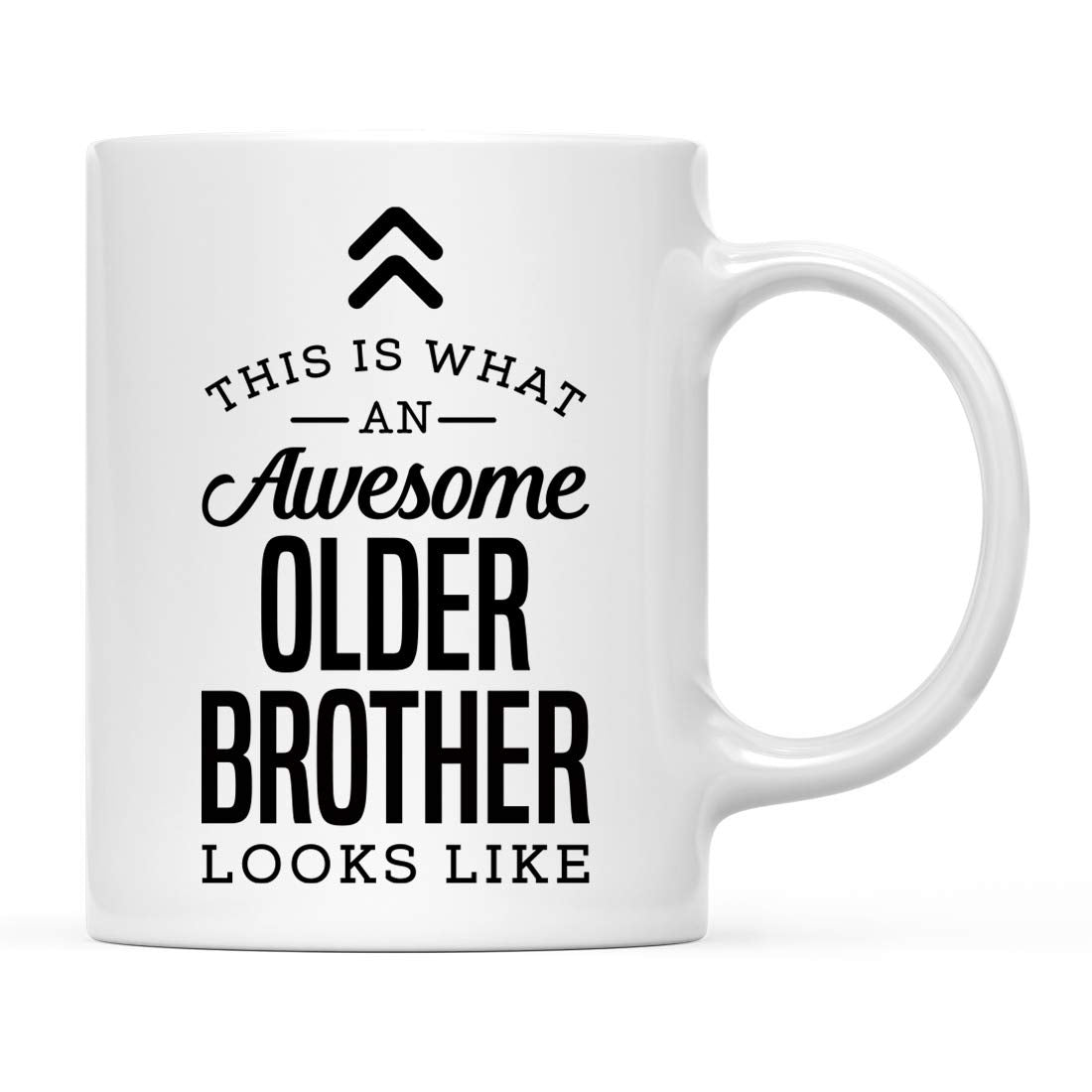 Andaz Press 11oz. Ceramic Coffee Tea Mug Gift, This is What an Awesome Older Brother Looks Like, 1-Pack, Birthday Gift Ideas Cow