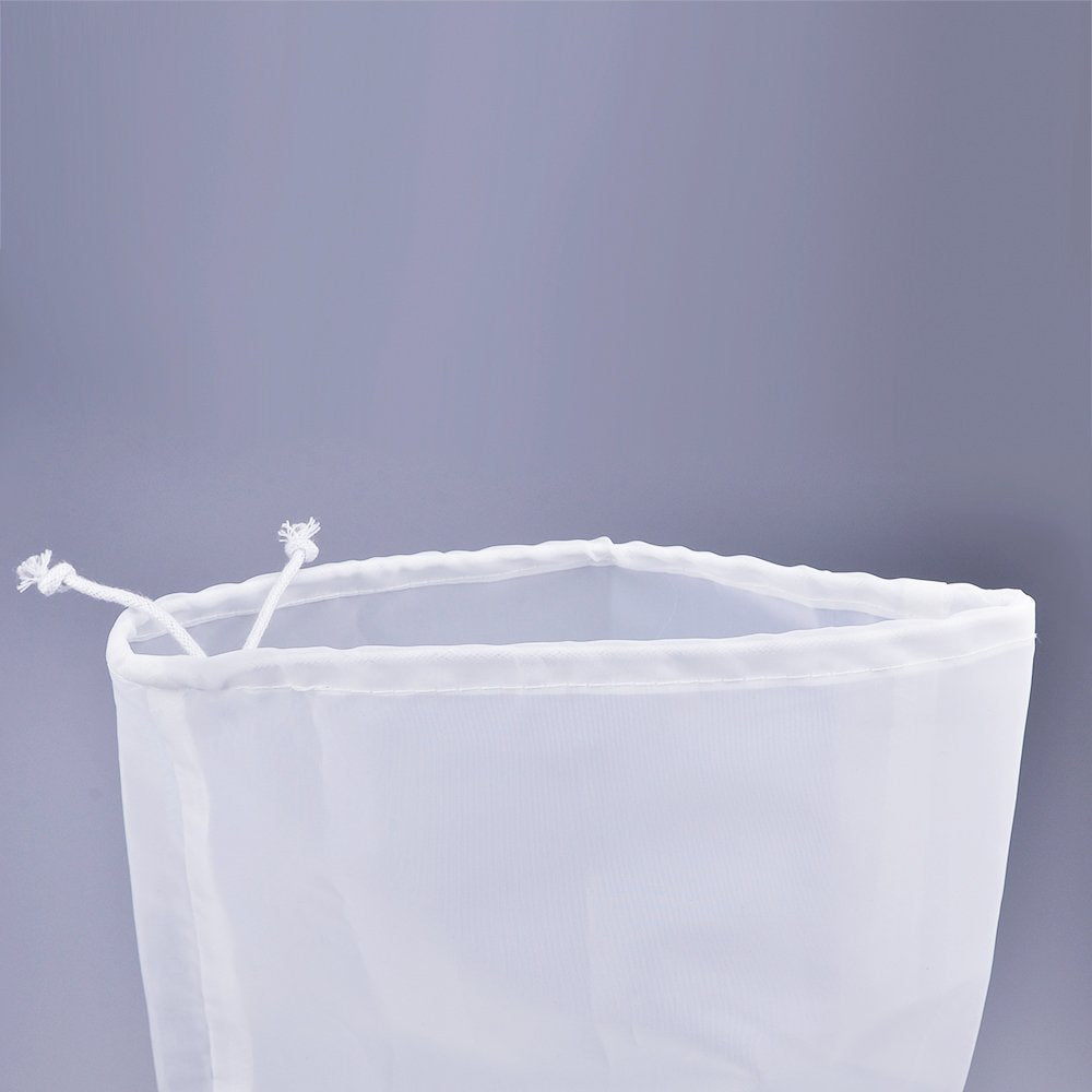 Pinfox 75 Micron Nylon Straining Bag Fine Mesh Food Strainer Filter Bags For Nut Milk, Green Juice, Cold Brew, Home Brewing (12.