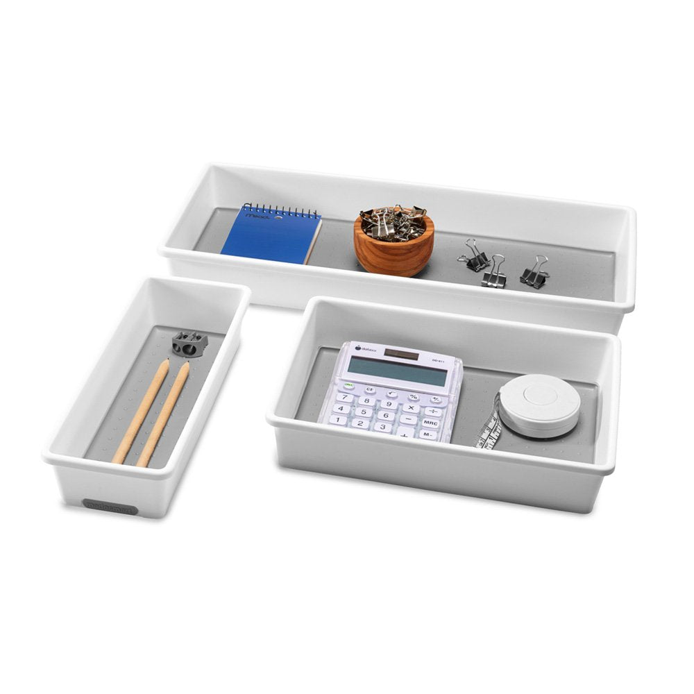 Madesmart Tray, Set Of 3, White, Premiumwhite