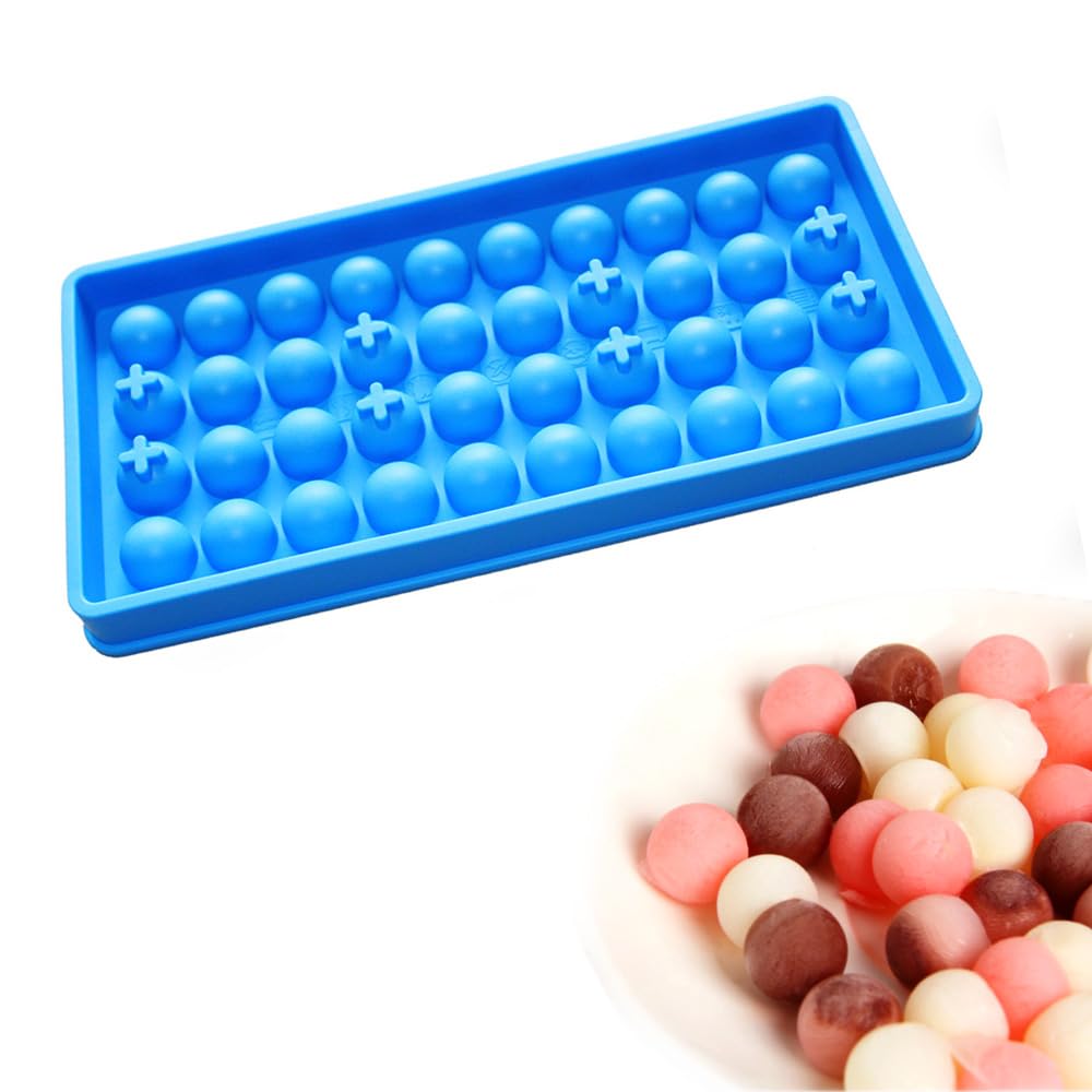 X-Haibei 3D Small Ice Ball Chocolate Plaster Crystal Epoxy Resin Mold Silicone Dia. 16Mm