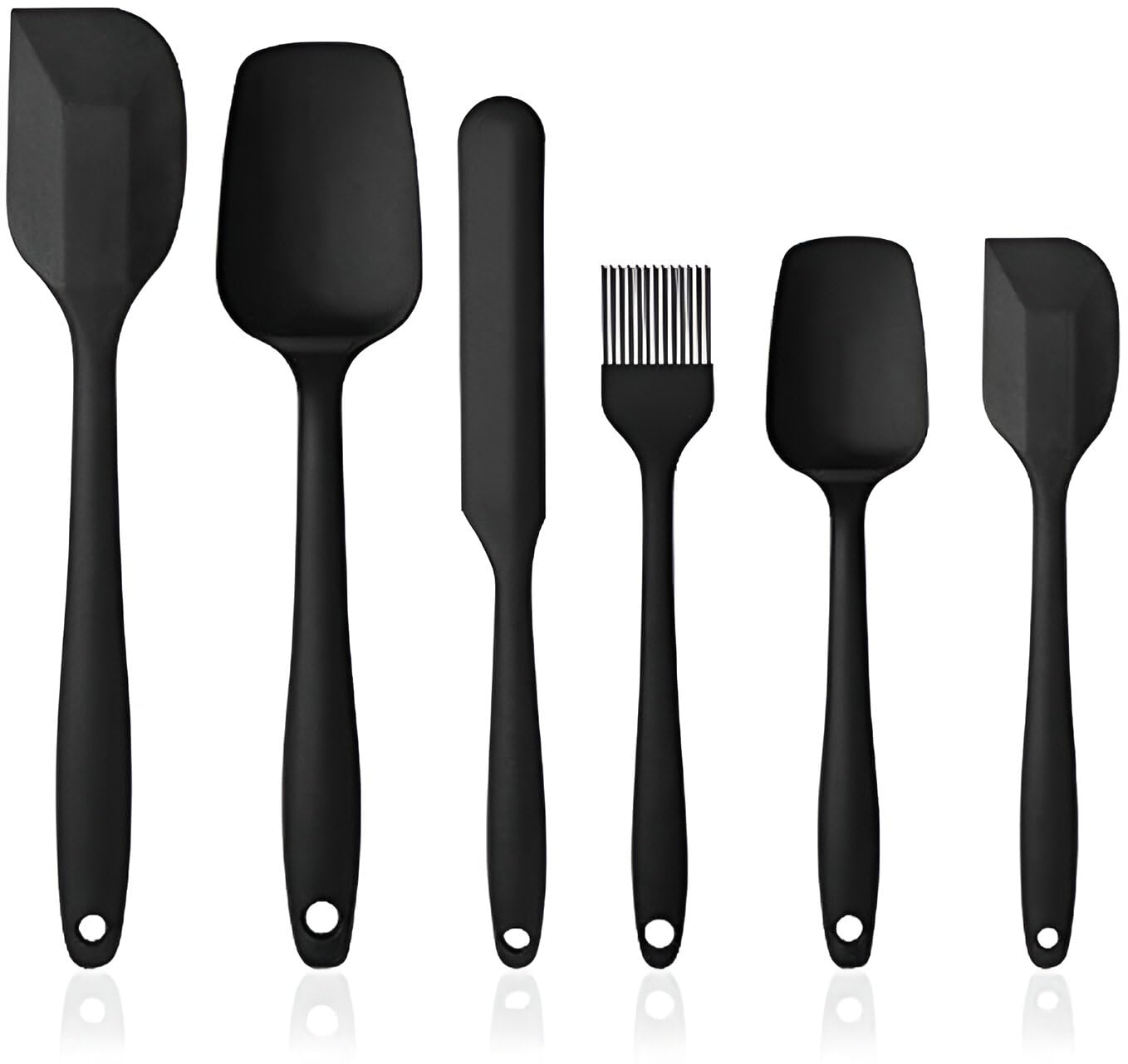 Silicone Spatula Set Of 6  Heat Resistant BpaFree Spatulas For Cooking, Mixing & Baking  NonStick Utensil Set For Kitchen Us