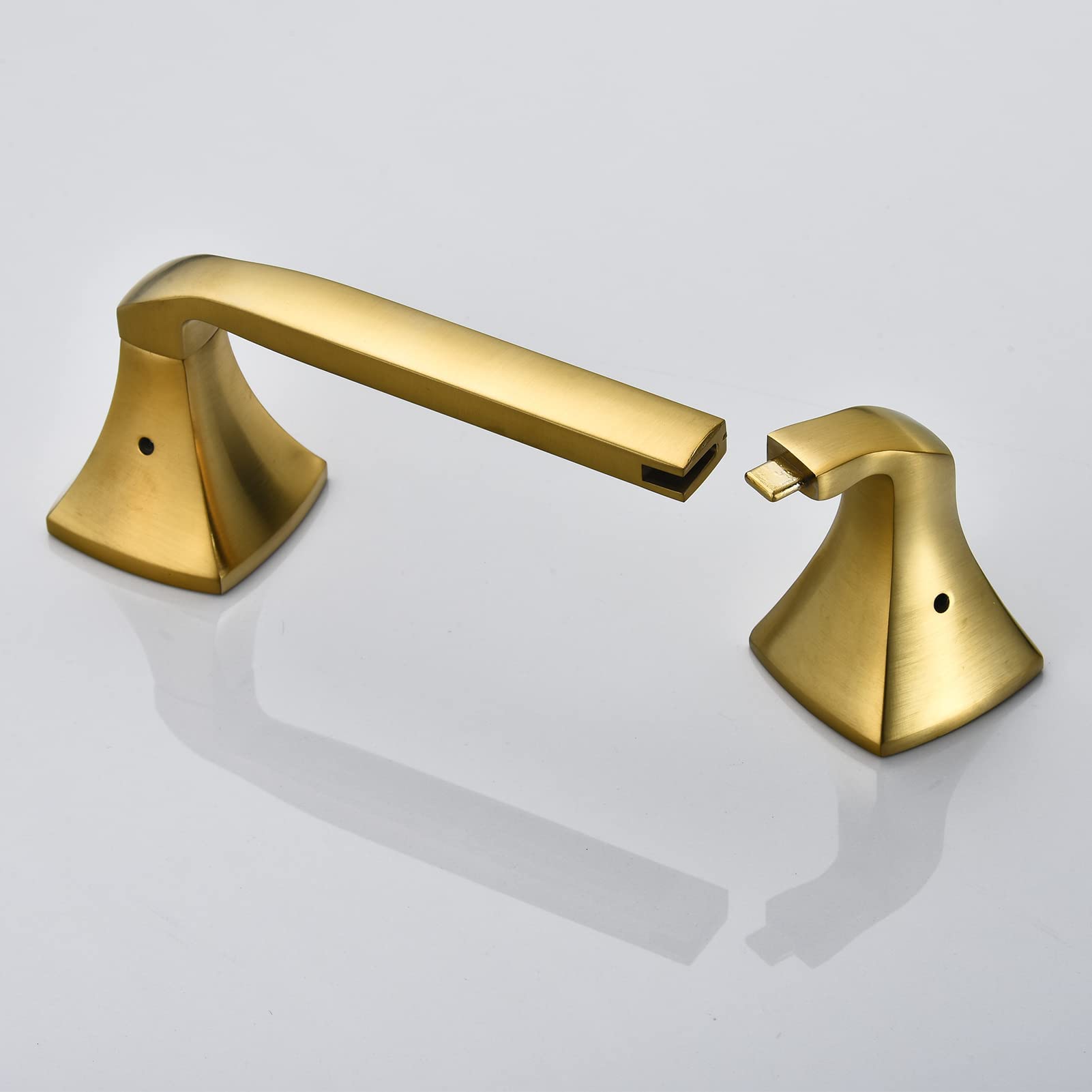 Pivoting Toilet Paper Holder, Brushed Gold, Zinc Construction, Bathroom Accessories