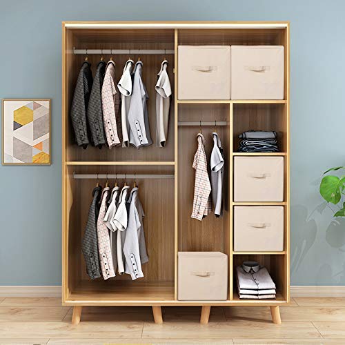 Iwill Create Pro Pack Of 2, Zip Lidded Wardrobe Storage Bins,Collapsible Fabric Storage Boxes For Clothing, Bedding, Toys, Blank