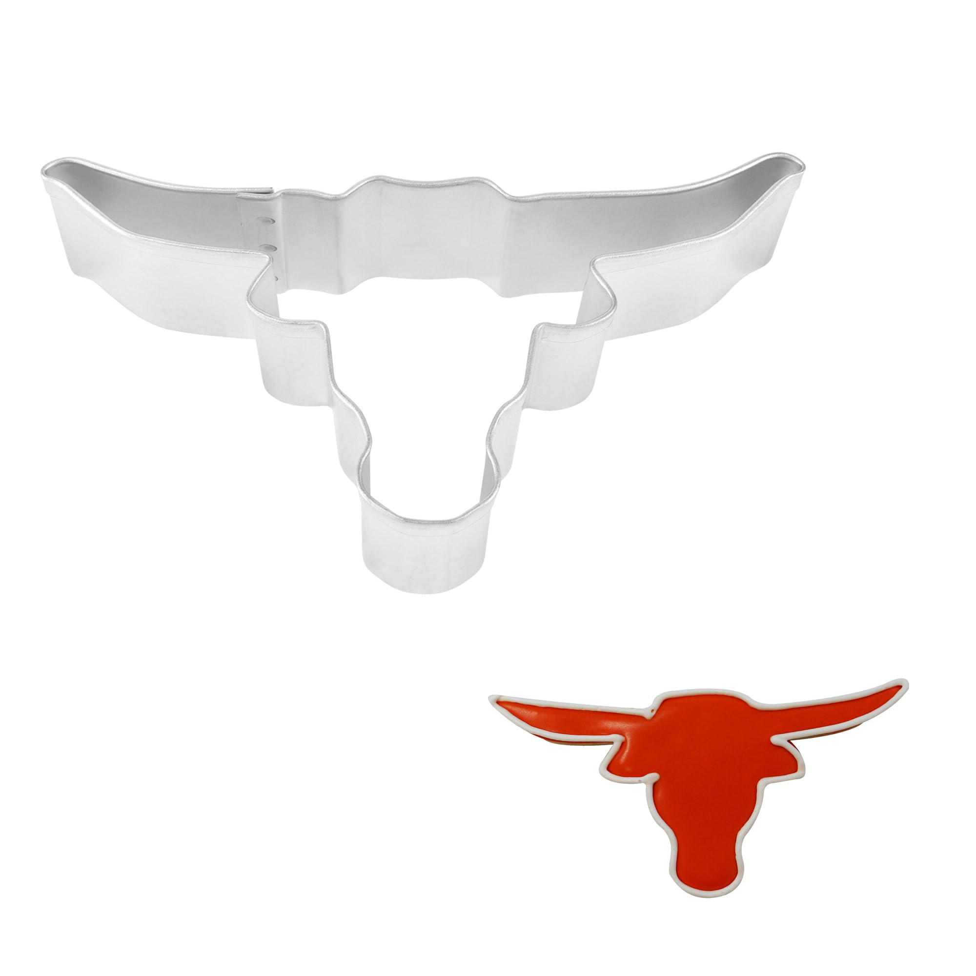 R&M Longhorn 4'' Cookie Cutter In Durable, Economical, Tinplated Steel