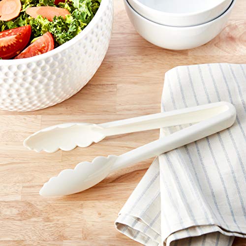 Mercer Culinary Hell'S Tools Hi-Heat Utility Tongs, 9.5 Inch, White