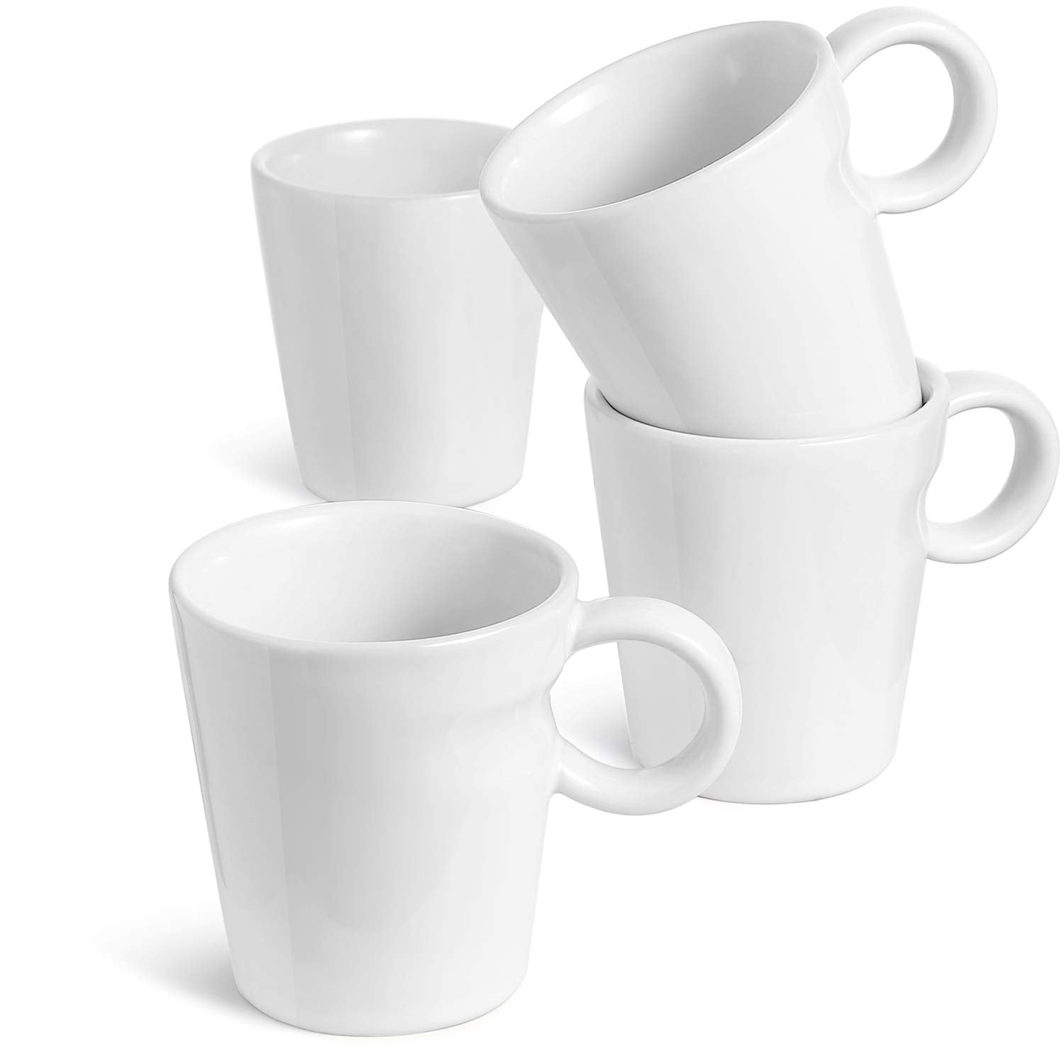 Le Tauci 5 Oz Espresso Mugs, Ceramic Small Stackable Coffee Cups, Designed For Double Shots Of Espresso, Lungo And Tea, Perfect