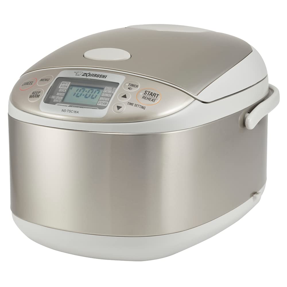 Zojirushi Micom 10 Cup Stainless Steel Rice Cooker And Warmer