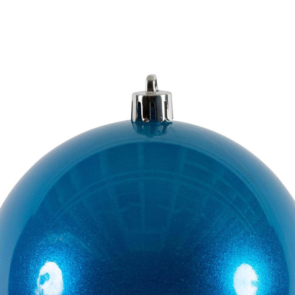 Vickerman 4 Blue Candy Ball Ornament, 6 per Bag