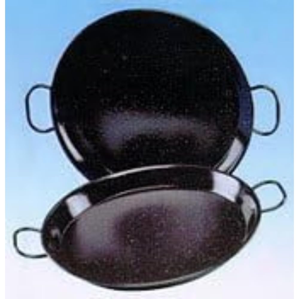 Garcima 9-1/2-Inch Enameled Steel Paella Pan, 24Cm