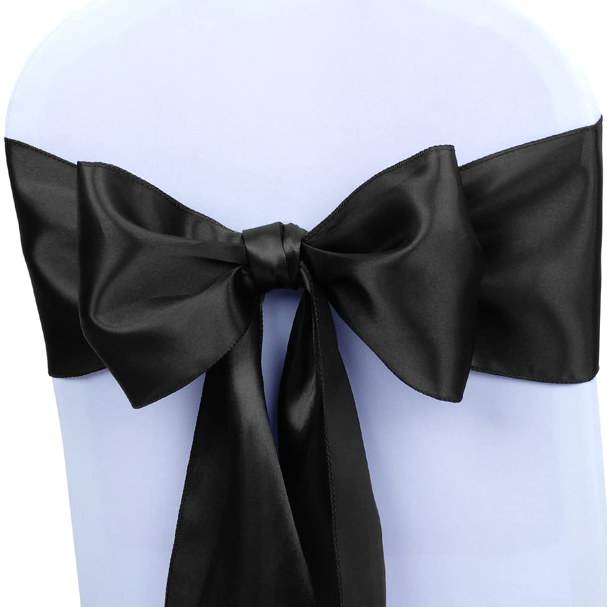 Babenest Satin Chair Sashes Ties Upgraded 10 pcs Chair Ribbons Bows for Wedding Banquet Party Christmas Baby Shower Events Decor