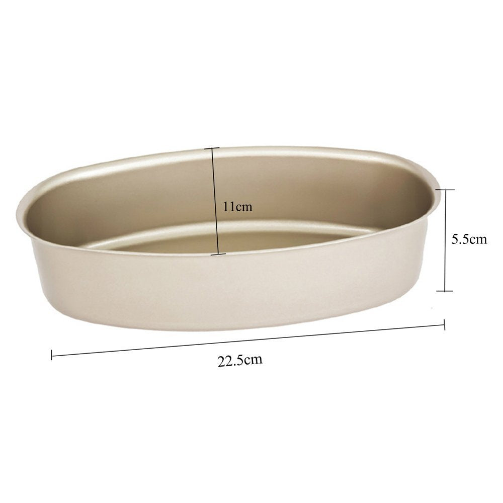 Damast Oval Cheese Cake Mold, Non-Stick Gold Cake Pan, Model 14160468