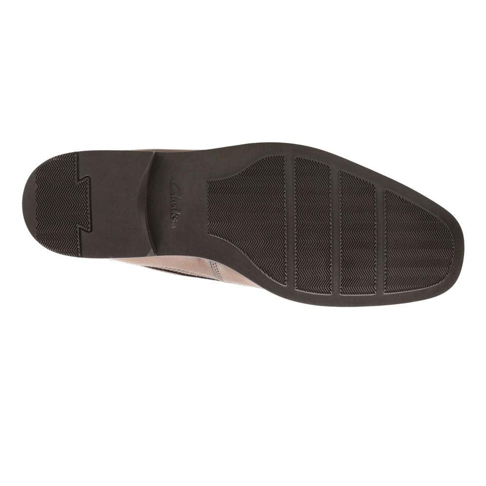 Clarks Mens Tilden Slip-On Loafer, Dark Tan, 12 W Us
