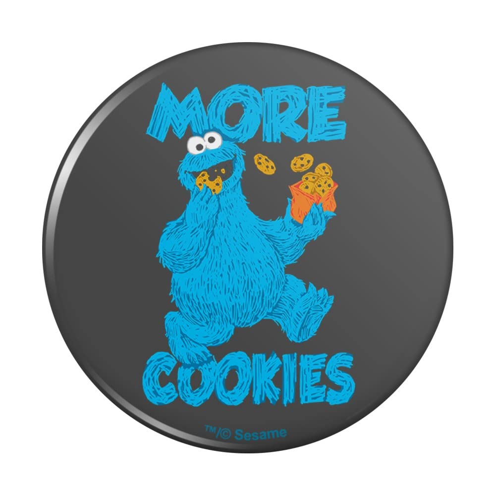 Sesame Street Cookie Monster More Cookies Kitchen Refrigerator Locker Button Magnet