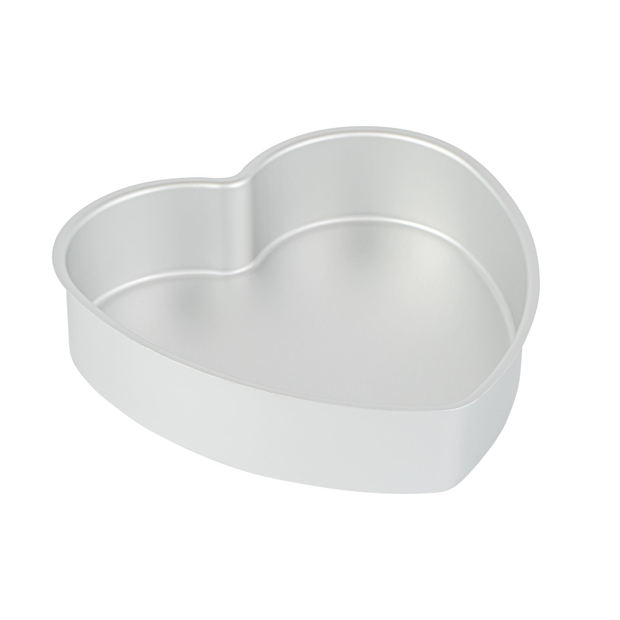 Restaurantware-Met Lux 8 x 8 x 2 Inch Straight-Sided Baking Tins, 12 Heart Shaped Cake Pans - Oven-Ready, Freezable, Anodized Al