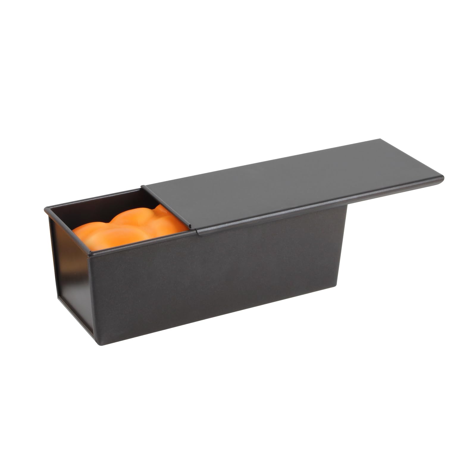 Kvmorze Pullman Loaf Pan With Lid, Toast Mold Nonstick Bread Pan Bakeware, Commercial Pullman Bread Pan 2.2Lb Dough Capacity, Ca