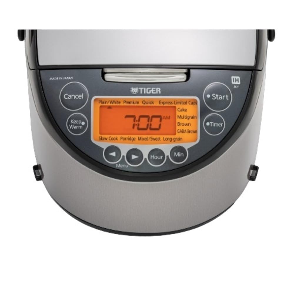 Tiger Jkt-D Multi-Functional Induction Heating (Ih) Electric Rice Cooker With 12 Cooking Settings (Silver Black)