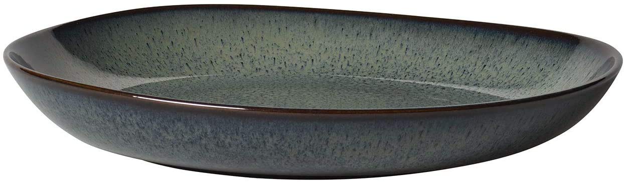 Villeroy & Boch Lave Gris Bowl Flat, 11X1.75 In, Stoneware, Gray